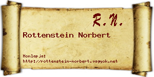Rottenstein Norbert névjegykártya